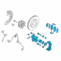 OEM 2018 Hyundai Sonata Brake Assembly-Front, LH Diagram - 58110-D4100