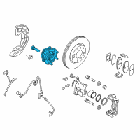 OEM Hyundai Sonata Front Wheel Hub Assembly Diagram - 51750-C1100