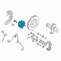 OEM 2017 Hyundai Sonata Front Wheel Hub Assembly Diagram - 51750-C1100