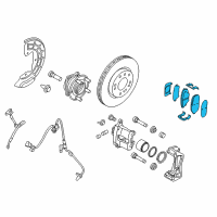 OEM 2017 Hyundai Sonata Front Disc Brake Pad Kit Diagram - 58101-C2A10