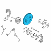 OEM 2018 Kia Optima Disc-Front Wheel Brake Diagram - 517124C000