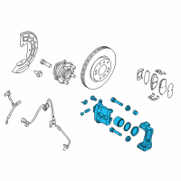 OEM 2018 Hyundai Sonata CALIPER Kit-Front Brake, LH Diagram - 58180-D4A10