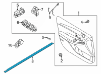 OEM Kia K5 W/STRIP-Fr Dr Belt I Diagram - 82230L3000