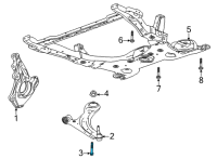 OEM Chevrolet Trailblazer Lower Control Arm Bolt Diagram - 11603179