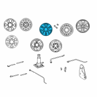 OEM 1998 Toyota Tacoma Wheel, Alloy Diagram - 42611-04041