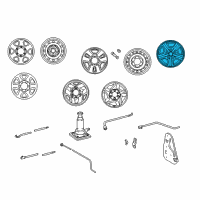 OEM 2000 Toyota Tacoma Rim, Wheel Diagram - 42611-04031