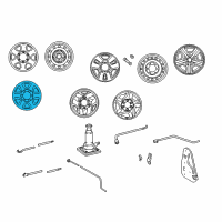 OEM 2000 Toyota Tacoma Wheel, Steel Diagram - 42611-60150