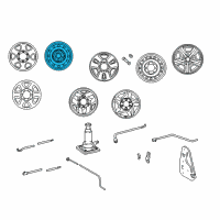 OEM 1995 Toyota Tacoma Wheel, Spare Diagram - 42601-04100