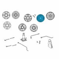 OEM 2001 Toyota Tacoma Wheel, Spare Diagram - 42611-04070