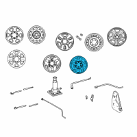 OEM 2004 Toyota Tacoma Wheel, Alloy Diagram - 42611-0C020