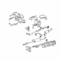 OEM Toyota Manifold Stud Diagram - 90126-10030