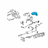 OEM Lexus RX330 Insulator, Exhaust Manifold Heat, NO.2 Diagram - 17168-20070