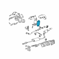 OEM 2006 Toyota Highlander Heat Shield Diagram - 25588-20040