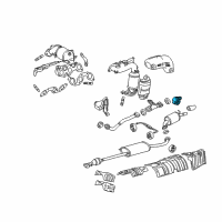 OEM Lexus RX400h Bracket, Exhaust Pipe Support, NO.7 Diagram - 17577-20020