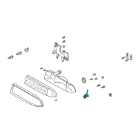 OEM 2001 Chevrolet Blazer Adjuster Asm, Headlamp Horizontal Diagram - 16524356