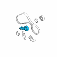 OEM 2008 BMW M3 Adjusting Pulley With Lever Diagram - 11-28-7-841-527