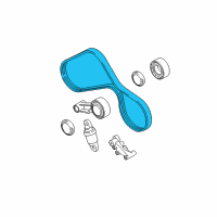 OEM 2008 BMW M3 Ribbed V-Belt Diagram - 11-28-7-838-200
