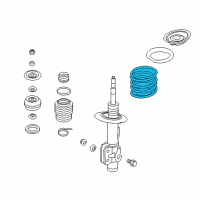 OEM 2008 Pontiac G8 Front Spring Diagram - 92203694