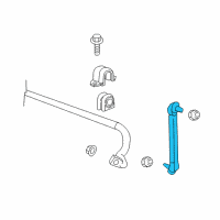 OEM 2014 Chevrolet Sonic Stabilizer Link Diagram - 42342547