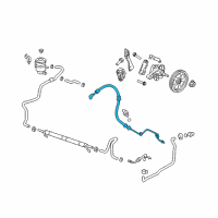 OEM Acura ZDX Hose, Power Steering Feed Diagram - 53713-SZN-A01