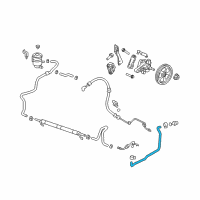 OEM 2012 Acura ZDX Hose, Power Steering Return Diagram - 53734-SZN-A51