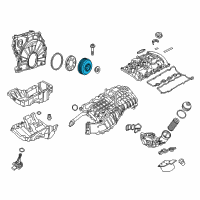 OEM 2018 BMW 330e Engine Crankshaft Pulley Diagram - 11-23-7-934-465