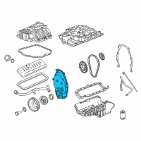 OEM 2007 GMC Sierra 1500 Cover Asm-Engine Front Diagram - 93445880