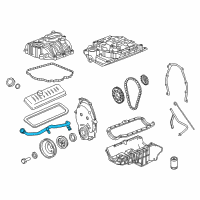 OEM 2003 GMC Savana 2500 Tube Asm-Oil Filler Diagram - 12597138