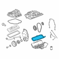 OEM Chevrolet Gasket Asm-Oil Pan Diagram - 12593592