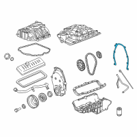 OEM 1997 GMC Savana 2500 Front Cover Gasket Diagram - 12593590