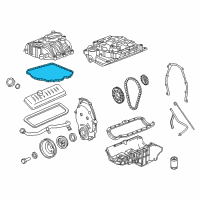 OEM 1998 GMC Sonoma Intake Manifold Gasket Set Diagram - 17113215