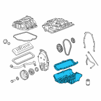 OEM 2012 Chevrolet Express 1500 Oil Pan Diagram - 93800961