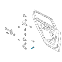 OEM 2021 Ford Escape Striker Screw Diagram - -W717729-S450