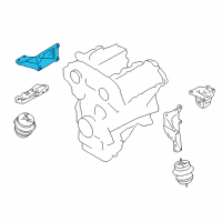 OEM 2017 Nissan GT-R Engine Mounting Bracket, Right Diagram - 11232-JF00A