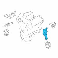 OEM 2018 Nissan GT-R Engine Mounting Bracket, Left Diagram - 11233-JF00A