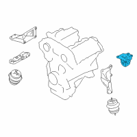 OEM 2009 Nissan GT-R Engine Mounting Nsulator Assembly, Rear Diagram - 11270-JF00C