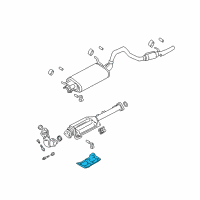 OEM 2003 Chevrolet Tracker Panel, Heat Protector, Front (On Esn) Diagram - 30021271