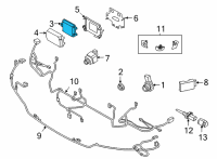 OEM 2021 BMW 330e xDrive FRONT RADAR SENSOR, LONG RAN Diagram - 66-31-5-A40-4E4