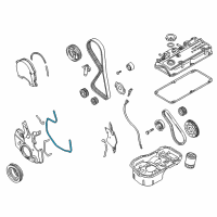 OEM 2004 Chrysler Sebring Gasket-Timing Cover Diagram - MD310606