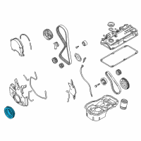 OEM 2003 Chrysler Sebring DAMPER-CRANKSHAFT Diagram - MD376056