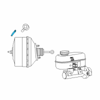 OEM 2017 Dodge Viper Line-Brake Booster Vacuum Diagram - 5030711AF