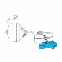 OEM 2015 Dodge Viper Brake Master Cylinder Diagram - 68193548AA