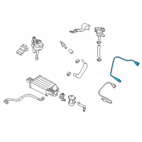 OEM 2018 Hyundai Accent Sensor Assembly-Oxygen, Front Diagram - 39210-2B500