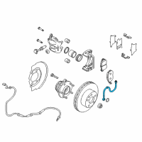 OEM 2016 Nissan Murano Hose Assy-Brake, Front Diagram - 46210-5AA0B