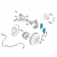 OEM 2021 Nissan Murano Pad Kit - Disc Brake Diagram - D1060-9UH0A