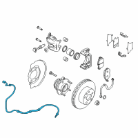 OEM Nissan Sensor Assy-Antiskid, Front Diagram - 47910-5AA0A