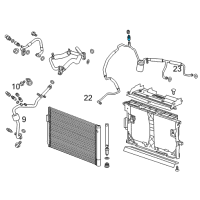 OEM 2014 Cadillac ELR Evaporator Tube Valve Diagram - 25872394