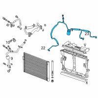 OEM 2015 Chevrolet Volt Evaporator Tube Diagram - 22834143