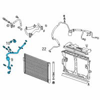 OEM 2014 Chevrolet Volt Front Suction Hose Diagram - 22863544