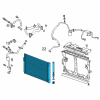 OEM 2016 Cadillac ELR Condenser Diagram - 20842140